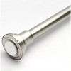 Home Mart Goods Metal Shower Curtain Tension Rod Rust Resistant Non-Slip Brushed Nickel - 42"-72" - 3 of 3