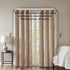 PAGED Knitted Jacquard Damask Total Blackout Grommet Top Curtain Panel, Privacy Curtain for Bedroom & Living Room - 2 of 4