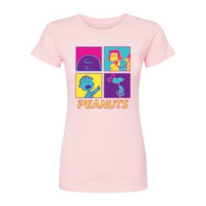 Women's - Peanuts - Pop Grid Fitted Graphic T-Shirt - 1 of 2
