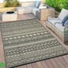 Outdoor Rug 9x18 Waterproof Area Rug Reversible Plastic Straw Rug for Patio Decor Foldable Outdoor Mat - 3 of 4