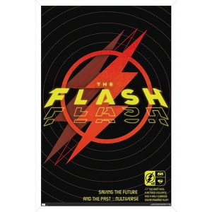 Trends International DC Comics Movie The Flash - Saving The Future & The Past Framed Wall Poster Prints - 1 of 4