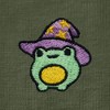 Dalix Sorcerer Frog Embroidered Cotton Relaxed Short Sleeve Tee T Shirt Womens - 4 of 4