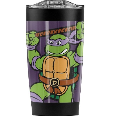 TMNT Donnie And Logo Steel Tumbler 20oz Coffee Travel Mug