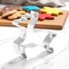 Unique Bargains Pastry Cutter Christmas Hat-Shaped Dishwasher Safe Stainless Steel Silver Tone 1Pcs - 2 of 4