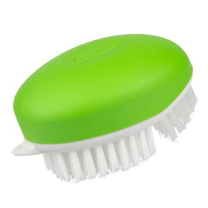 Racxily (4 pack) Fruit & Veggie Cleaning Utility Scrub Brush Palm Style Multi Purpose Brush, Green - 1 of 4