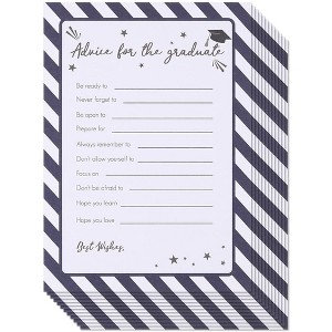 Blue Panda 60 Pack Bulk Graduation Advice Cards for Graduates, Party Supplies, 5 x 7 in - 1 of 4