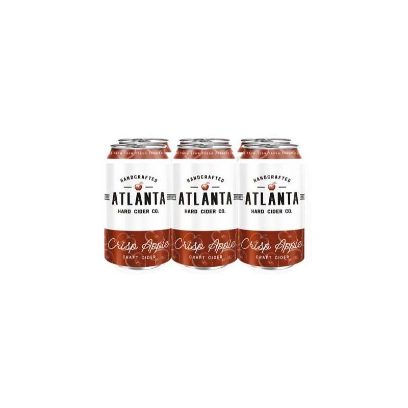 Atlanta Crisp Apple Hard Cider - 6pk/12 fl oz Cans, 1 of 7