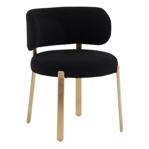 Margaret Black Boucle Dining Chair - 1 of 4