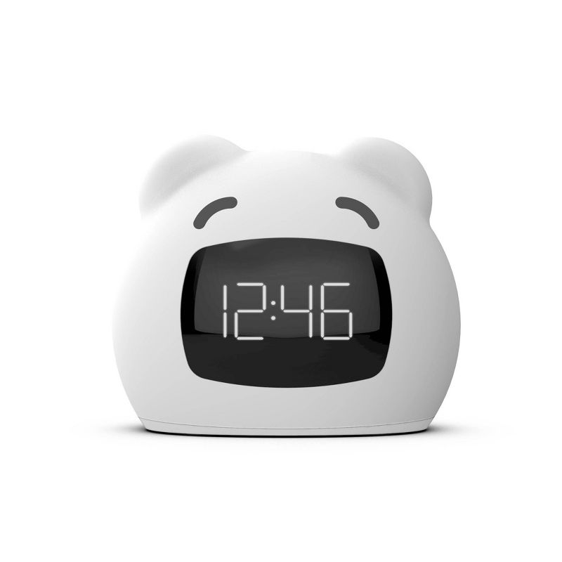 Kids&#39; Wake Up Light Alarm Bear Clock White - Capello, 1 of 9