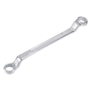 Unique Bargains Metric Cr-V Steel Mirror Polished Finish 12-Point Box End Offset End Torque Wrenches - 1 of 4