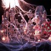 Joyfy 1/2/5/10 PCS 16" Posable Skeleton Halloween Decorative Props for Indoor/Outdoor Halloween Decorations Graveyard Haunted House Spooky Scene Party - 2 of 4