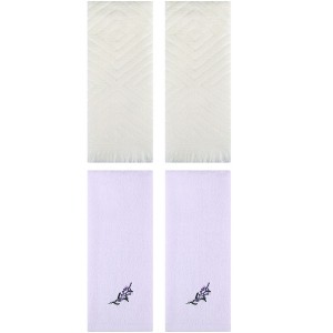REGALWOVEN 4 Pcs Bathroom Home Decor Cotton Soft Absorbent Hand Towel 13" x 29" - 1 of 4