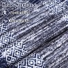 Acekool Modern Geometric Area Rug, Washable Non Slip Soft Low Pile Carpet, Distressed Bordered Foldable Accent Mat for Living Room Bedroom - 4 of 4