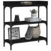 vidaXL Console Table with Shelves Black 29.5 in.x11.8 in.x31.5 in. - 3 of 4