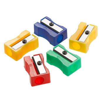 EISEN 10-Pack Pencil Sharpener and Eraser Combo with German Blades, Assorted Colors (ESN-48010)