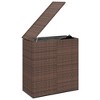 vidaXL Patio Cushion Box PE Rattan Brown - 3 of 4