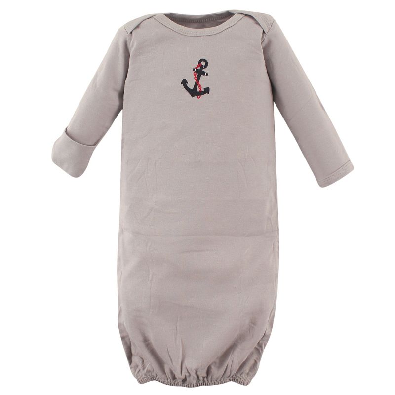 Luvable Friends Infant Boy Cotton Gowns, Boy Nautical, Preemie/Newborn, 3 of 5