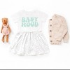 The Juniper Shop Babyhood Wavy Infant Dress - 6M - White Spot - 3 of 4