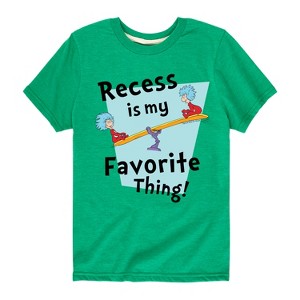 Boys' - Dr. Seuss - Recess Is My Favorite Thing Short Sleeve Graphic T-Shirt - 1 of 4