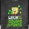 Men's - SpongeBob Squarepants - Luck Of The Square Pants Graphic Fleece Sweatshirt - 2 of 4