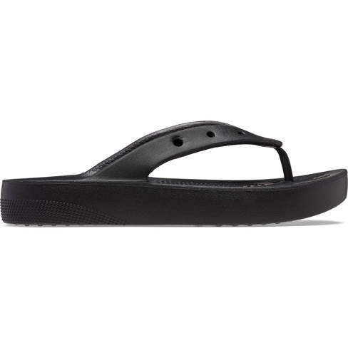 Crocs Womens Classic Flip Flop Platform Sandals W4 Black Target