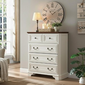 KTMBDW 5 Drawers Dresser for Bedroom, Storage Dressers Organizer for Bedroom, Living Room - 1 of 4