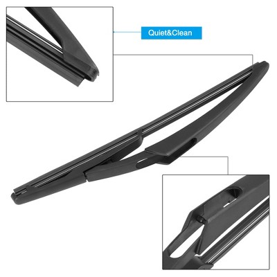 X-Autohaux Plastic Metal Rubber Arm Set 300mm 12 Inch for BMW Mini Cooper 2005-2019 Windshield Wipers 12" Black