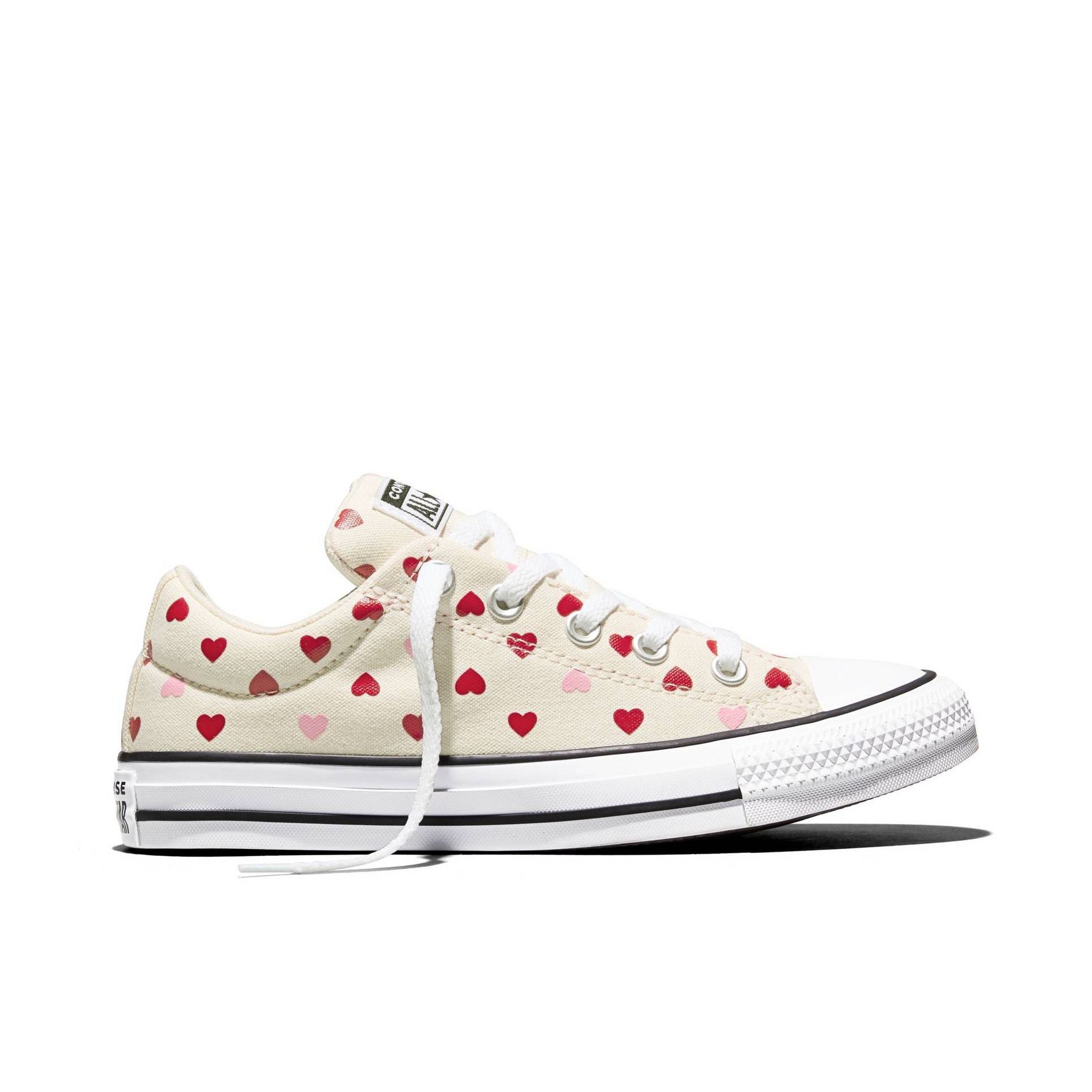 Converse Adult Street Ox Low Top Sneakers - Red Cream Heart