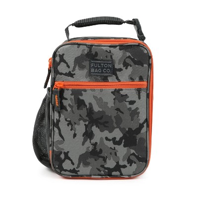 Fulton Bag Co. thermal insulated zippered lunch bag box (upright) hardbody  sturdy (green camo)