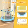 55-inch Trampoline for Kids Indoor & Outdoor Small Toddler Trampoline with Basketball Hoop - 4 of 4