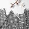 Bacati - MixNMatch Gray Dots 3 layer Crib/Toddler ruffles/skirt - 3 of 4