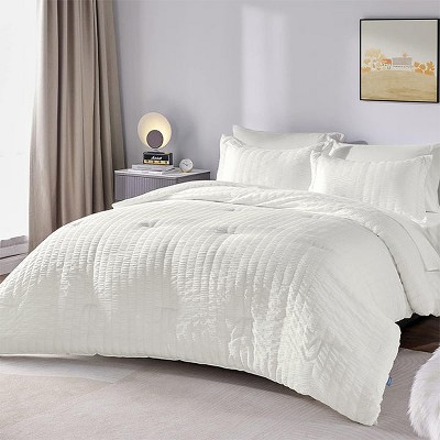 Hub Styler Queen Modern Seersucker Bedding Set