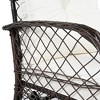 CAVINAS 3-Piece Wicker Patio Outdoor Seating Set, Rattan Conversation Apartment Chairs for Balcony and Apartment with Soft Cushions, Natural - 4 of 4