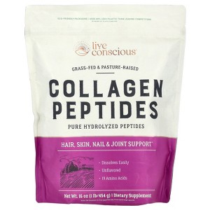 Live Conscious Collagen Peptides, Unflavored, 16 oz (454 g) - 1 of 2