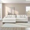 111" Luxury Corduroy Upholstered L-Shaped Sectional Sofa with Reversible Chaise Lounge and Arm Storage - 2 of 4