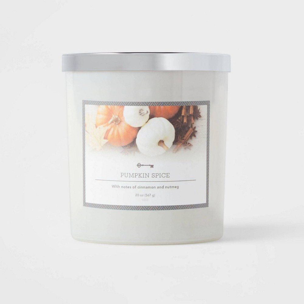 20oz Glass Jar Pumpkin Spice Candle - Threshold