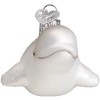 Old World Christmas Glass Blown Christmas Ornament, Beluga Whale - 2 of 4