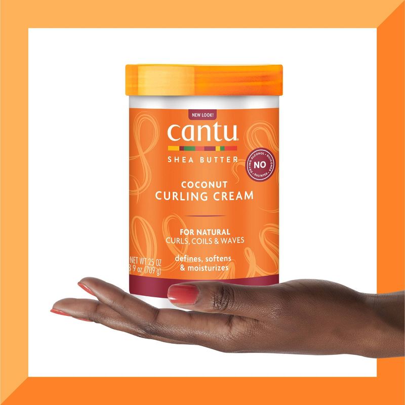 Cantu Natural Hair Coconut Curling Cream with Shea Butter, 6 of 14