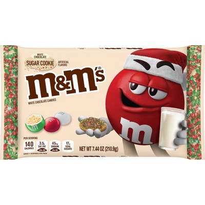 M&M's Holiday White Chocolate Sugar Cookie Candies - 7.44oz