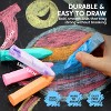 Joyfy 72 Pcs Washable Sidewalk Chalk Set, 18 Vibrant Colors, Including Tie-Dye, Glitter & Neon Colors – School Supplies & Ideal Gift for Kids Age 3+ - 4 of 4