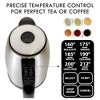 Kenmore 57.6oz Preset Programable Stainless Steel Electric Tea Kettle Black/Silver: 1.8L, Auto Shut-Off, LED Light - 3 of 4