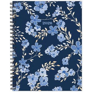 Willow Creek Press 8.5"x11" 2026 Blue Floral Softcover Weekly Planner - 1 of 4