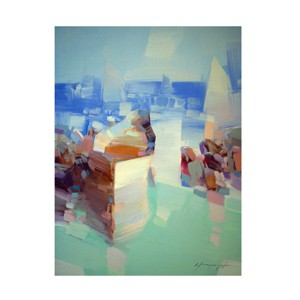 Trademark Fine Art - Vahe Yeremyan Rowboat Canvas Art - 1 of 4