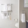 LunaLulinlk Wall Mount Spring-Loaded Toilet Paper Holder in Chrome - 3 of 4