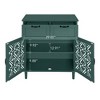 Okak Wooden Sideboard Buffet, Decorative Storage Cabinet with 2 Doors & Adjustable Shelves, Console Table for Kitchen Living/Dining Room - 4 of 4