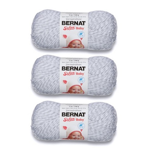 Bernat Softee Baby Pale Blue Yarn 3 Pack Of 141g/5oz Acrylic 3 Dk
