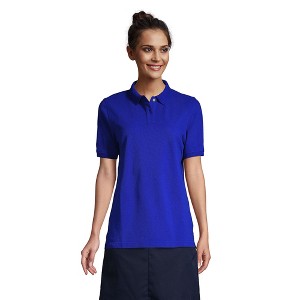 Lands' End School Uniform Young Women's Short Sleeve Mesh Polo Shirt - 1 of 2