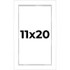 PosterPalooza | Modern Shadow Box 1" Depth White Picture Frame - UV Acrylic, Backing, Hanging Hardware - 2 of 4