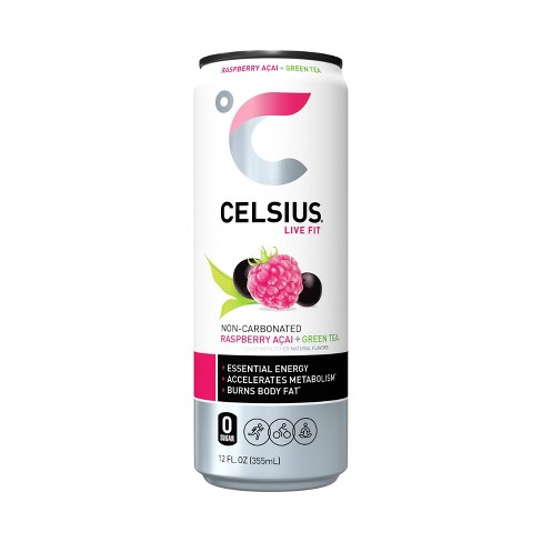 Celsius Green Tea Raspberry Acai Energy Drink - 12 Fl Oz Can : Target