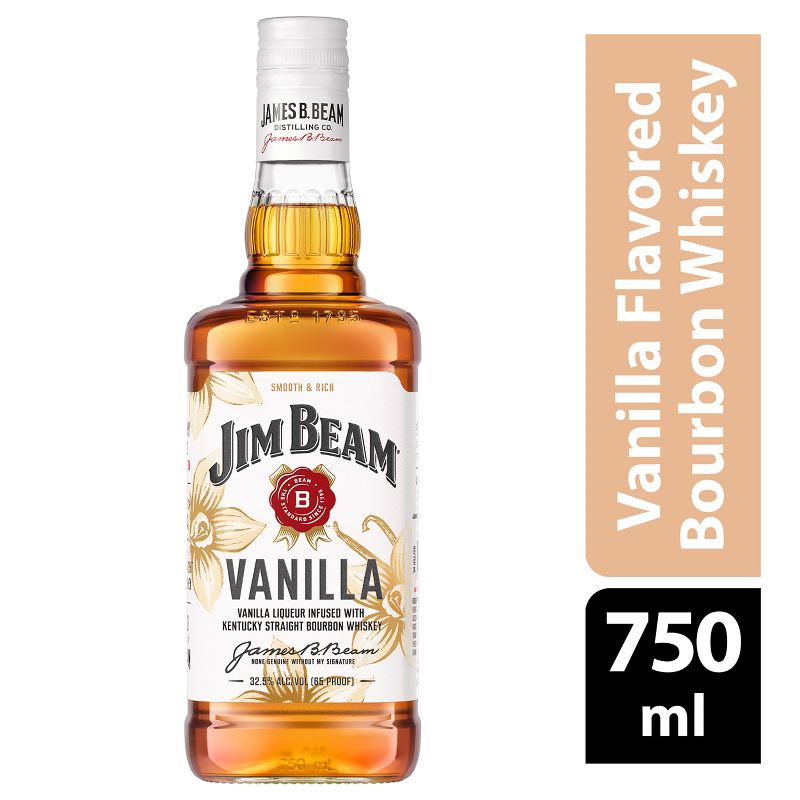 Jim Beam Vanilla Bourbon Whiskey - 750ml Bottle, 4 of 9